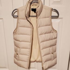 JCrew Down Vest White XXSMALL